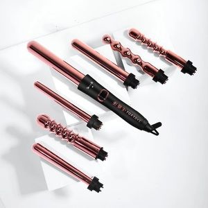 Brand new in box FoxyBae 7 in 1 Rose Gold Curling Wand